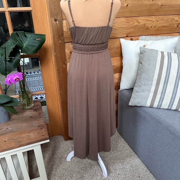 In Love With Derek Taupe High Low Knit Sundress Women’s Medium Sleeveless Casual - Picture 11 of 13